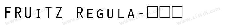 FRUiTZ Regula字体转换